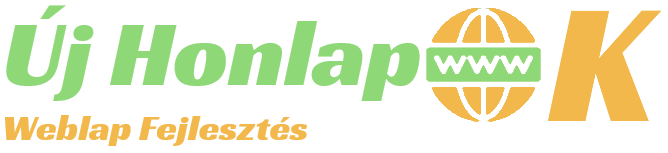 Logo Uj Honlapok Weboldal Fejlesztés zöld narancs